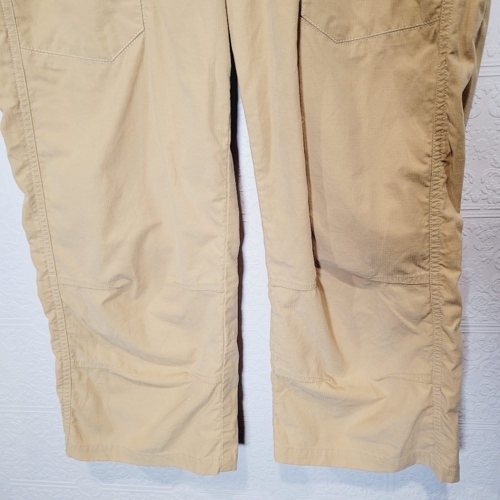 KUHL Kendra Embroidered Tan Cropped Pants - Picture 4 of 9